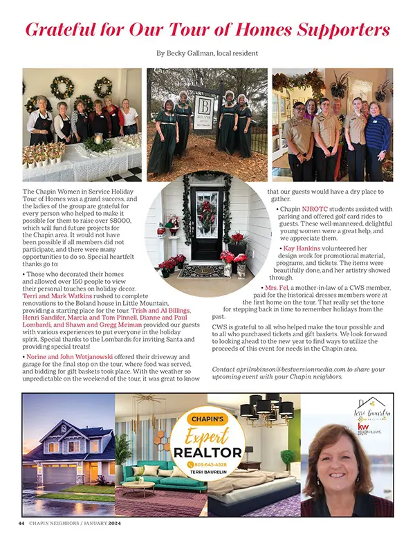 Chapin Women in the News
